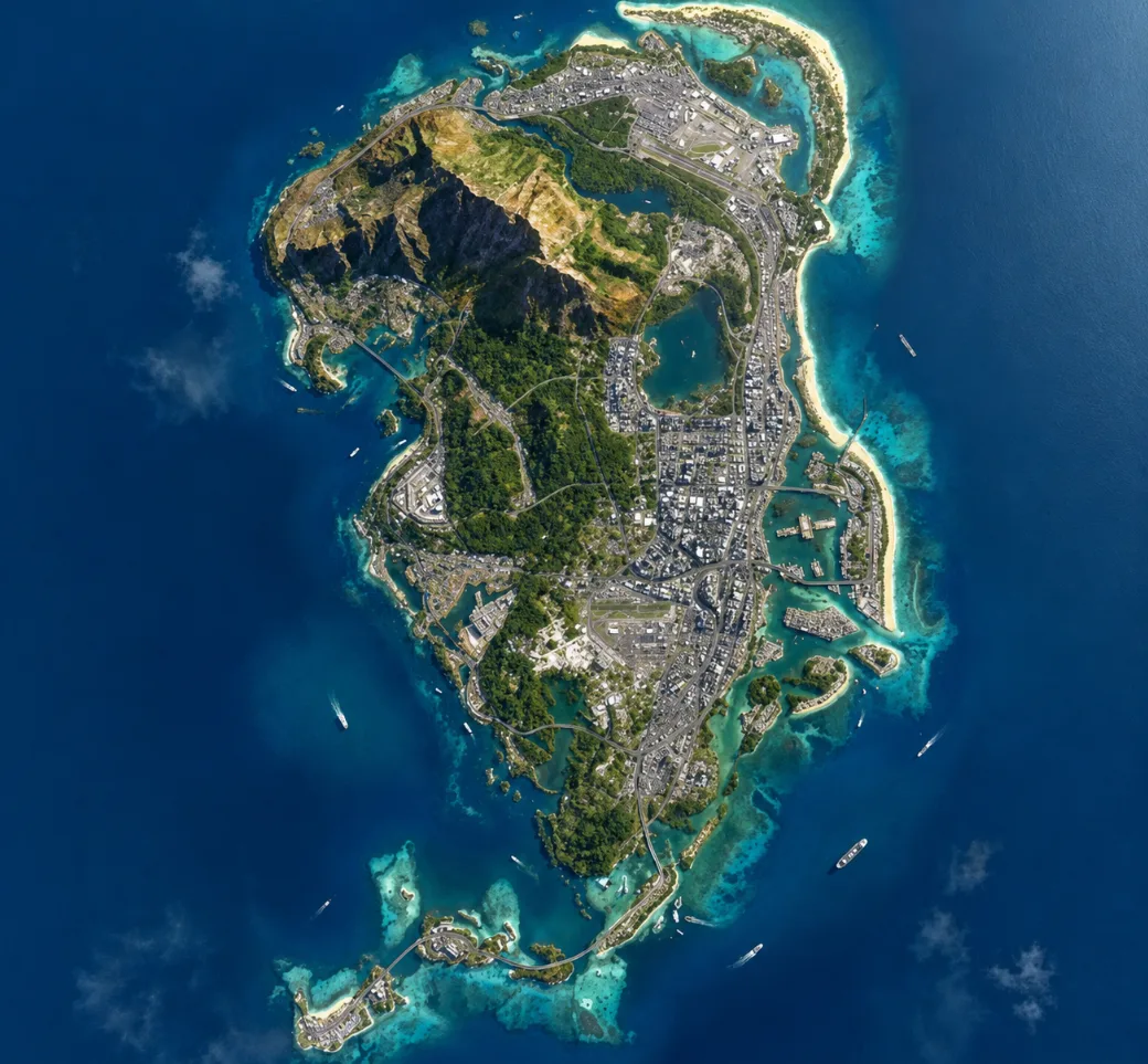 Map of Leonida — Vice City, Leonida Keys, Grassrivers and Port Gellhorn